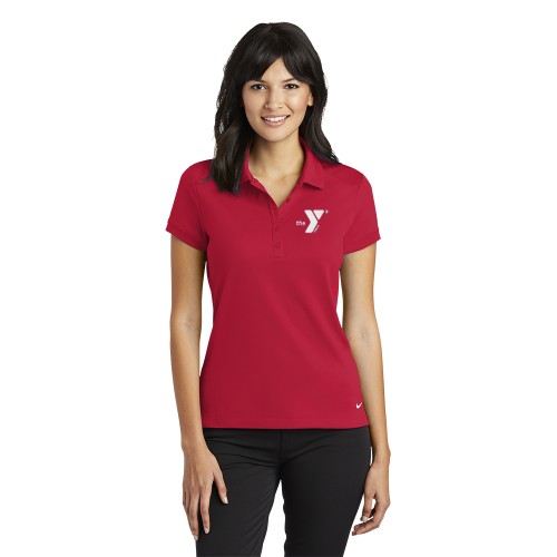 Nike Ladies Dri FIT Solid Icon Pique Modern Fit Polo